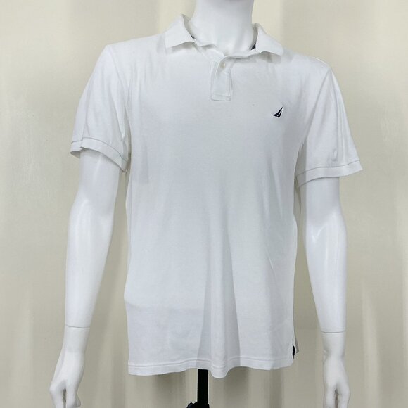 Nautica Men's Slim Fit Solid All Cotton Mesh Deck Polo Shirt Size XL - [MT01] - Picture 1 of 10